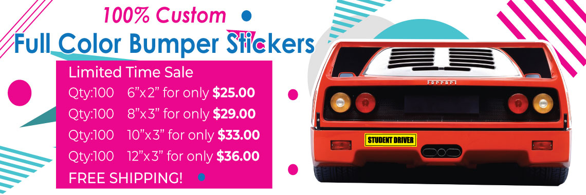 Full Color Bumper Stickers