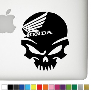 Honda Motorcycle Ver.1 Badass Skull Decal