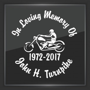 In Memory of Decal - Vehicle 2