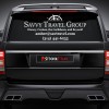 Rear Glass  Decal with Single Color Logo