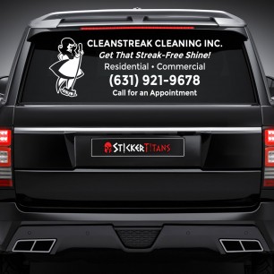 Cleaning Style 01 Rear Glass Decal