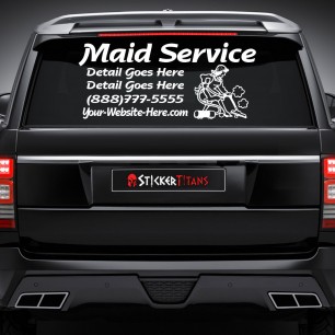 Cleaning Style 10 Rear Glass Decal