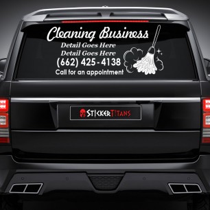 Cleaning Style 03 Rear Glass Decal