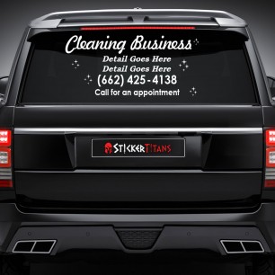Cleaning Style 05 Rear Glass Decal