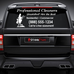 Cleaning Style 06 Rear Glass Decal