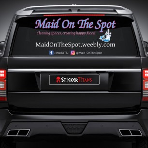 Rear Glass  Decal with Full Color Logo