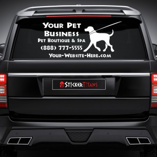 Pets Style 01 Rear Glass Decal