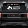 Pets Style 02 Rear Glass Decal