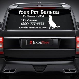 Pets Style 03 Rear Glass Decal