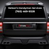 2 Line Rear Glass  Decal